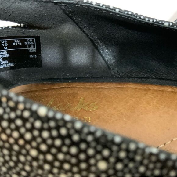 Clarks shoes Women's Heavenly Maze Black Nubuk Sz. 10M - Picture 12 of 12
